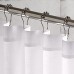 HUJI High Quality Heavy Duty Roller Shower Curtain Rings  Polished Chrome SET of 12 (1) - B00RYD5JFW